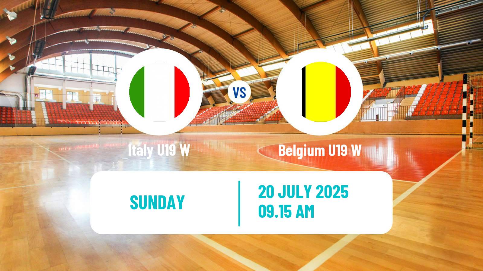 Handball European Championship U19 B Handball Women Italy U19 W - Belgium U19 W