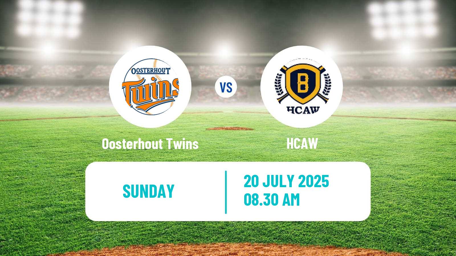 Baseball Dutch Hoofdklasse Baseball Oosterhout Twins - HCAW