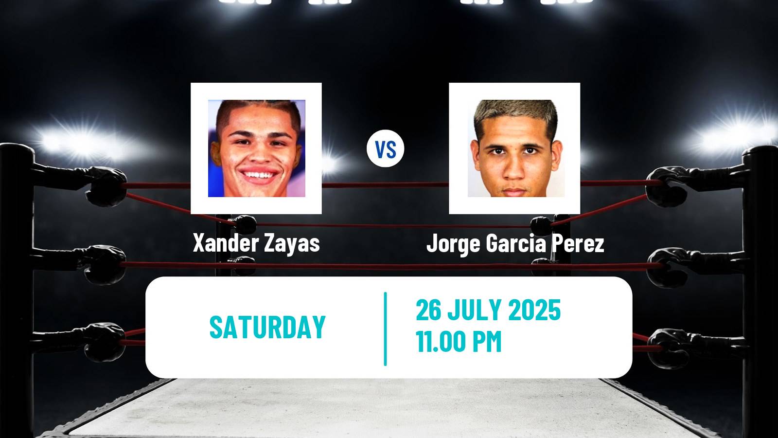 Boxing Super Welterweight WBO Title Men Xander Zayas - Jorge Garcia Perez