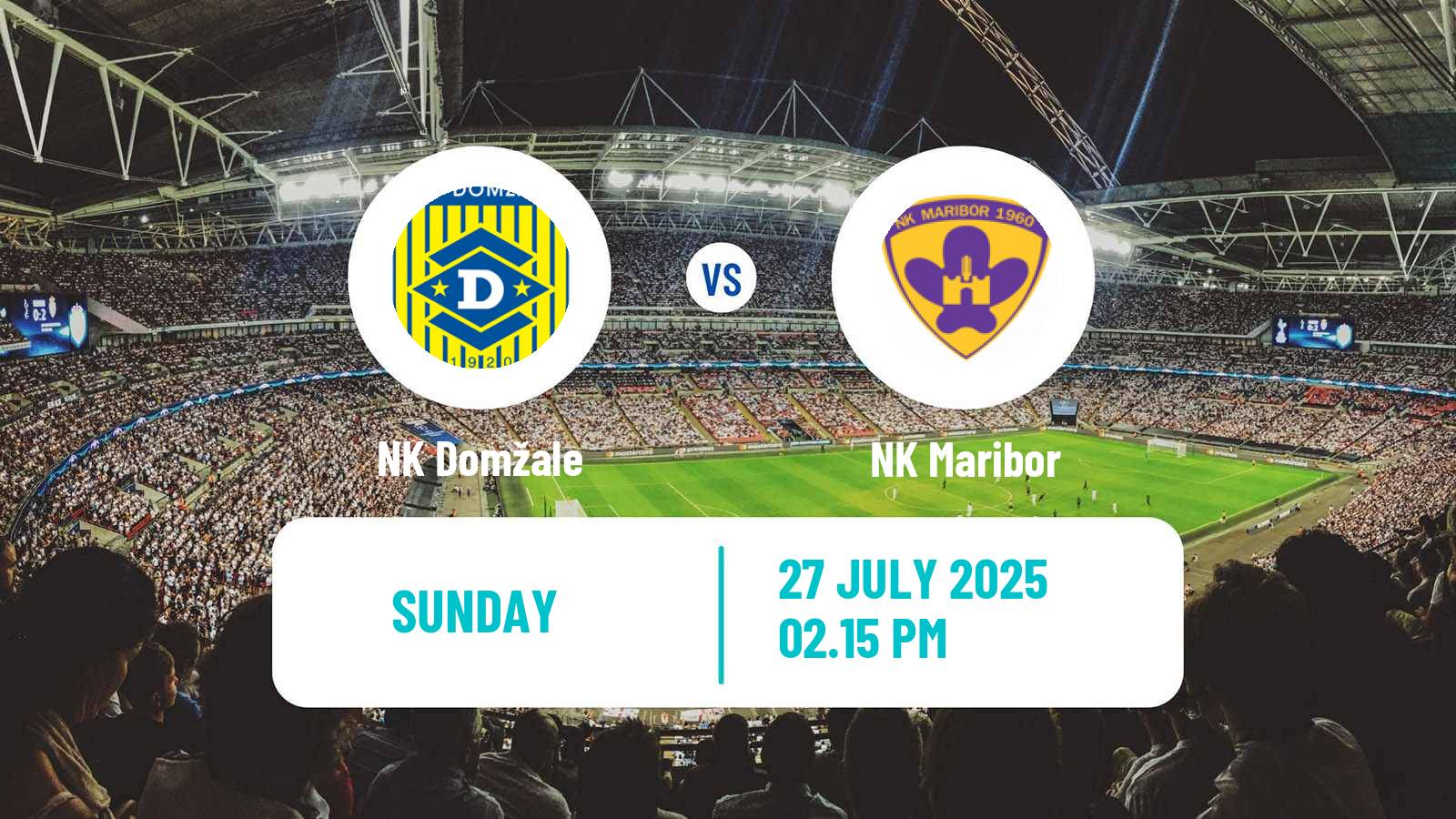 Soccer Slovenian PrvaLiga Domžale - Maribor