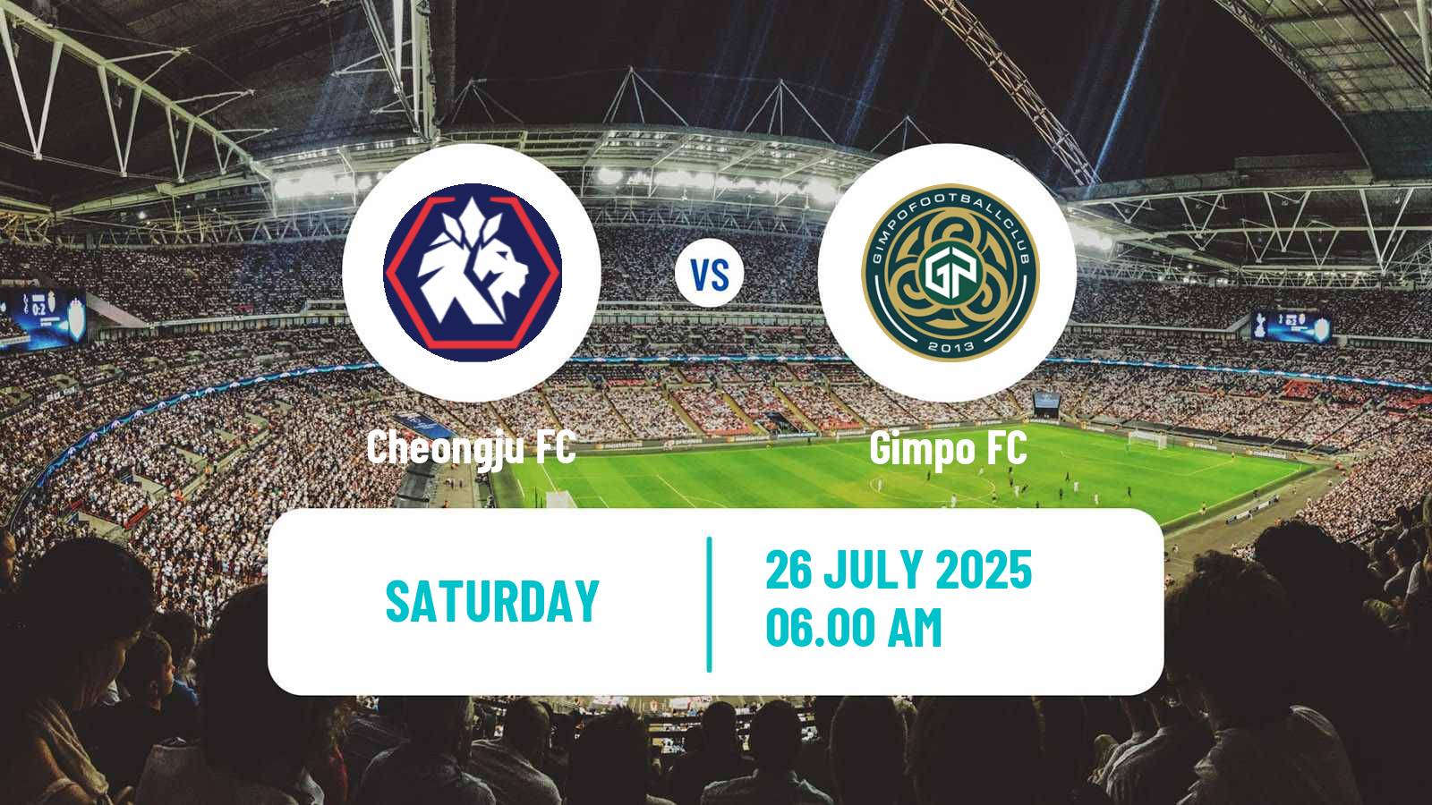Soccer South Korean K-League 2 Cheongju - Gimpo