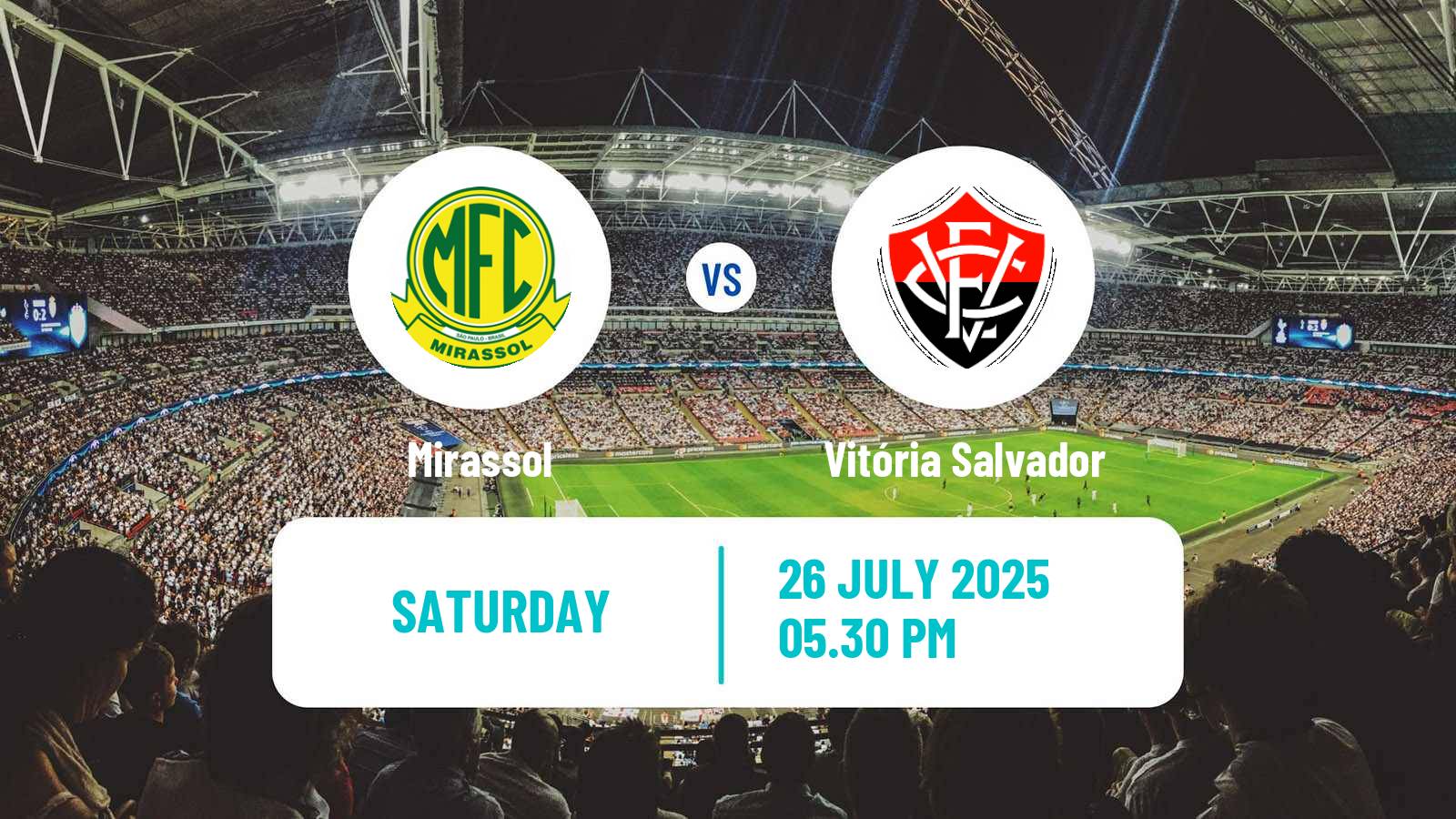 Soccer Brazilian Serie A Mirassol - Vitória Salvador