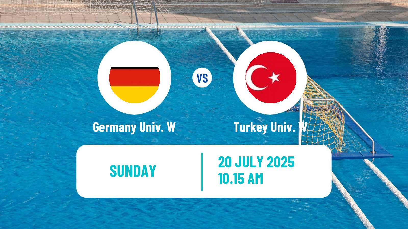 Water polo Universiade Water Polo Women Germany Univ. W - Turkey Univ. W