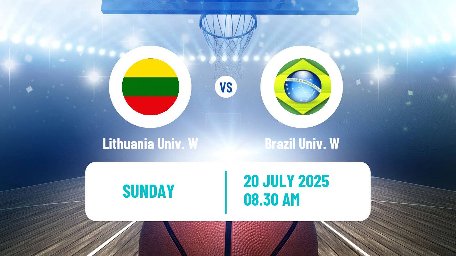 Basketball Universiade Basketball Women Lithuania Univ. W - Brazil Univ. W