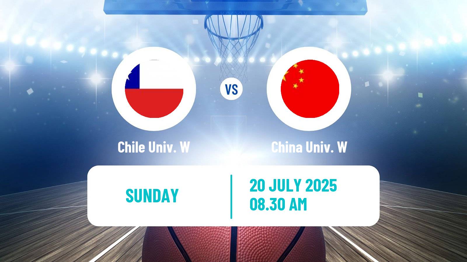 Basketball Universiade Basketball Women Chile Univ. W - China Univ. W