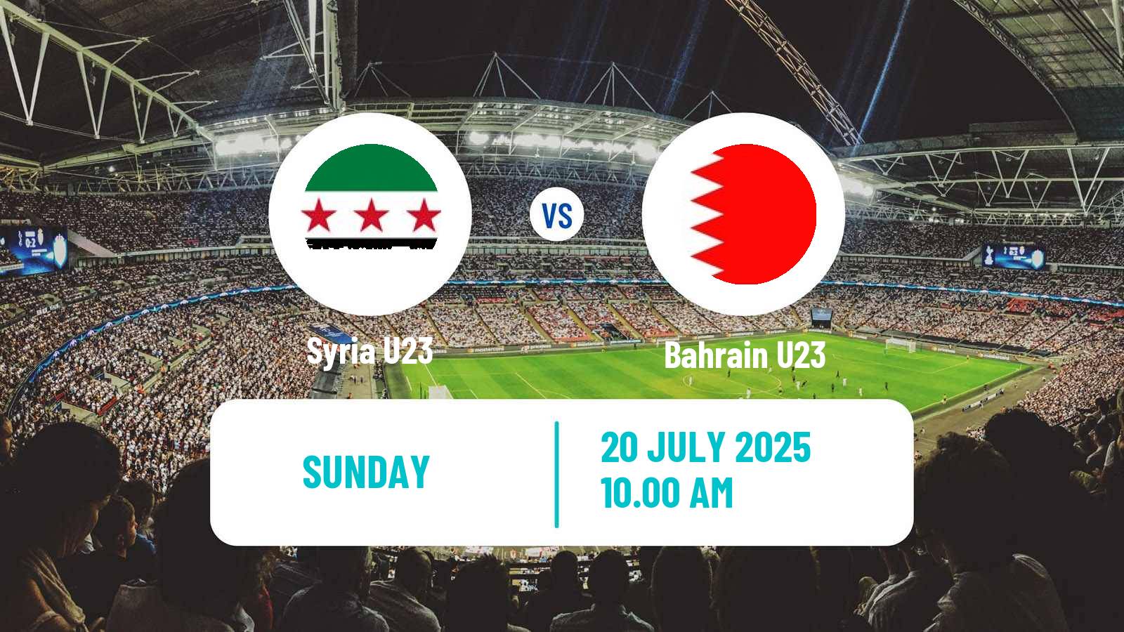Soccer Friendly Syria U23 - Bahrain U23