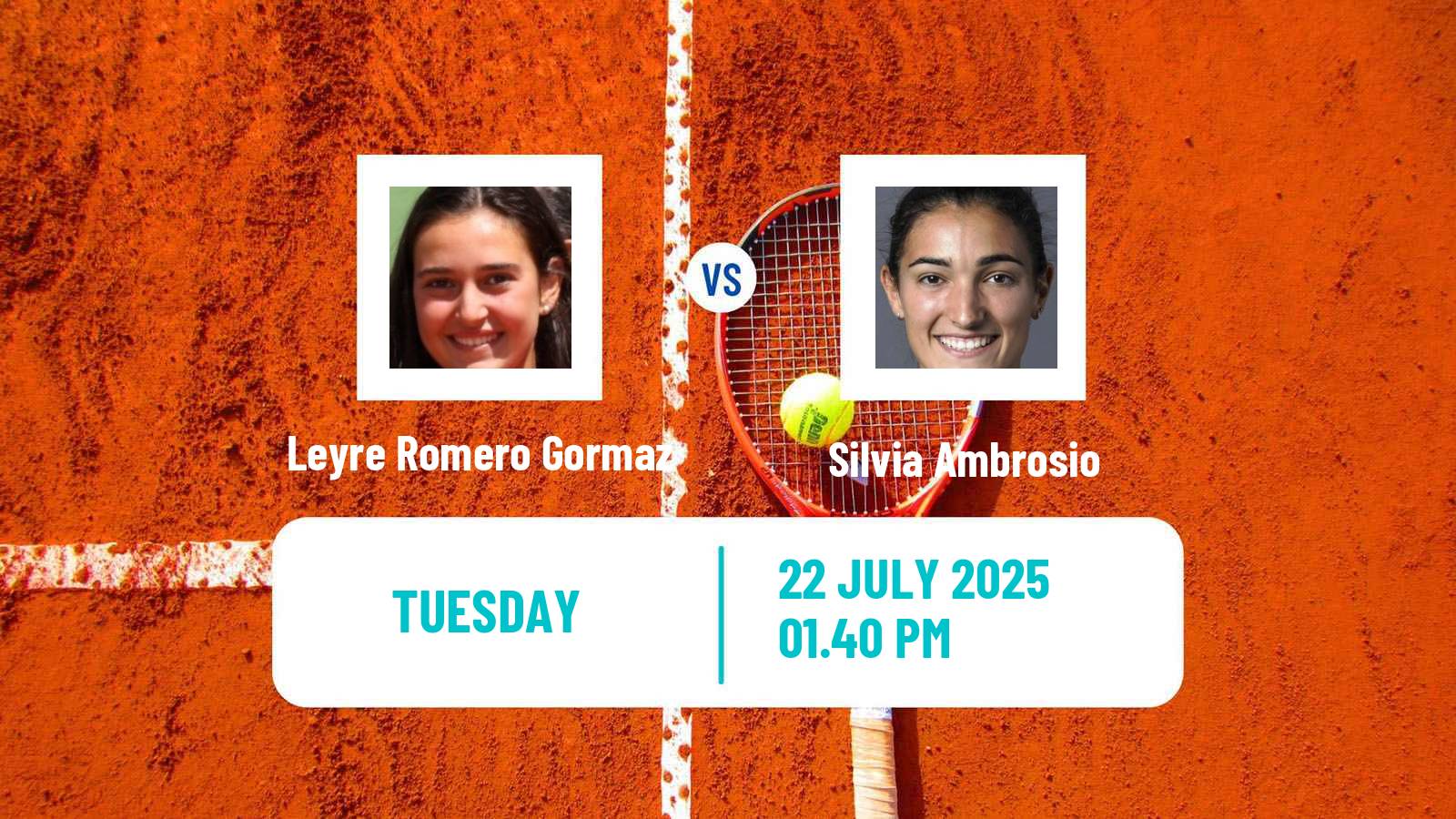 Tennis Palermo Challenger Women Leyre Romero Gormaz - Silvia Ambrosio