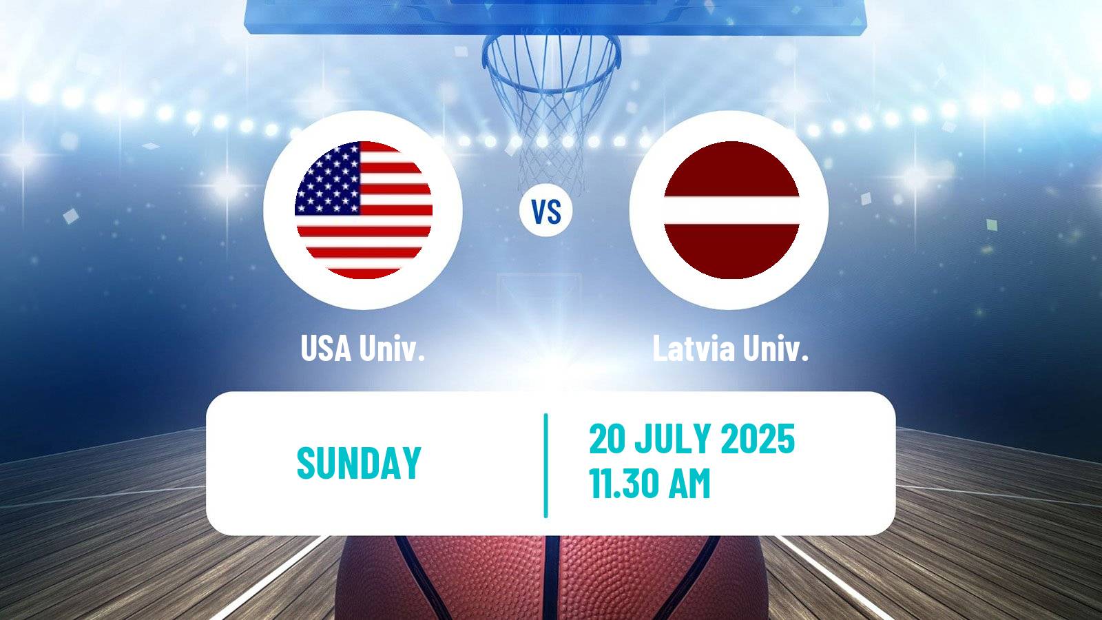 Basketball Universiade Basketball USA Univ. - Latvia Univ.