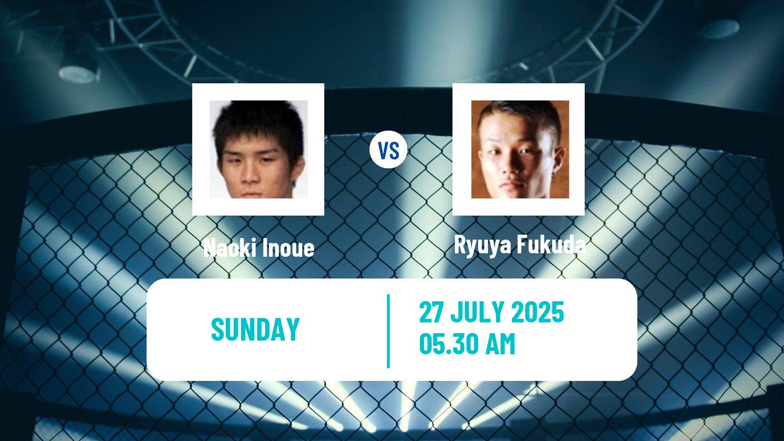MMA Bantamweight Rizin Men Naoki Inoue - Ryuya Fukuda