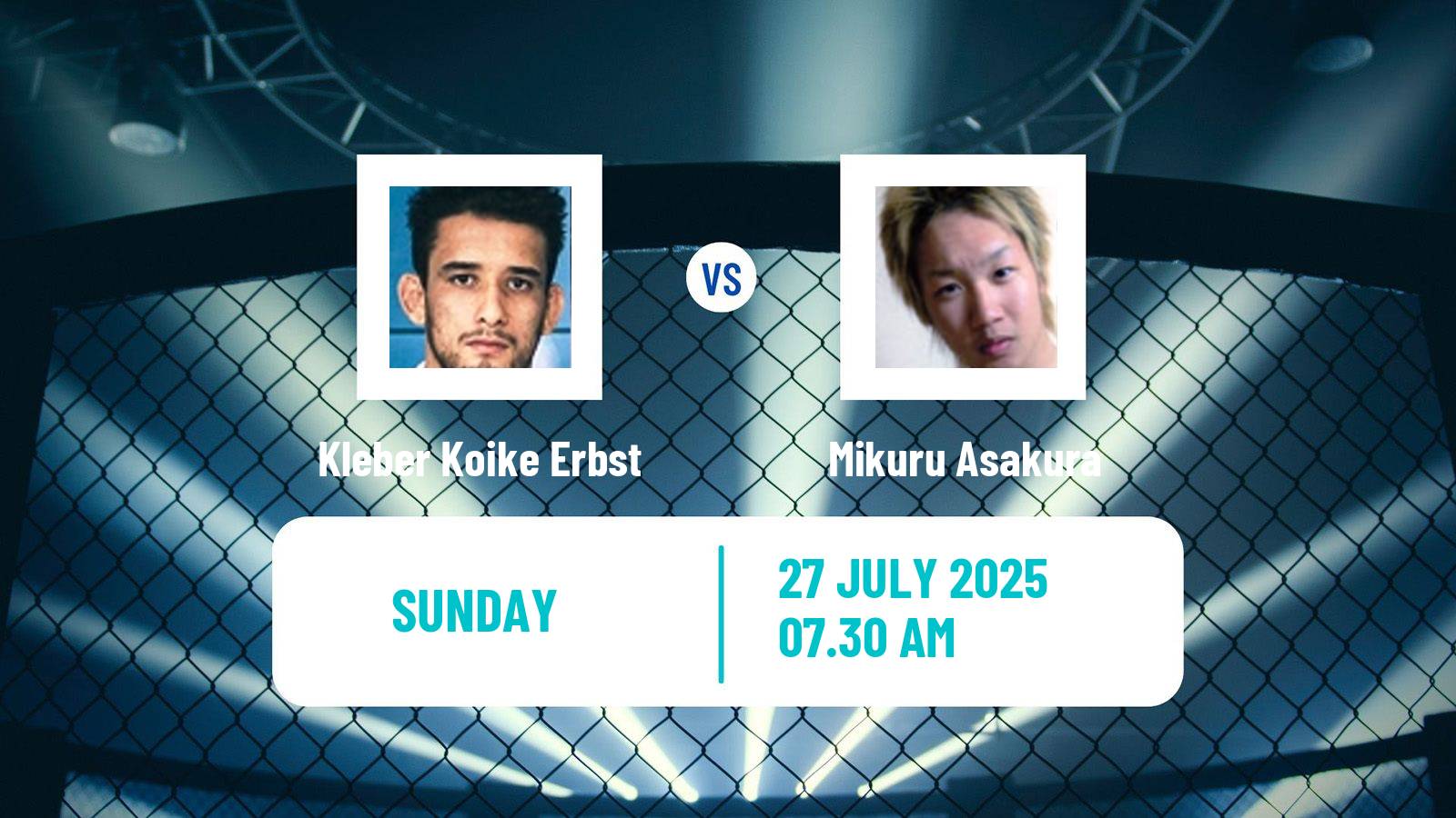 MMA Featherweight Rizin Men Kleber Koike Erbst - Mikuru Asakura