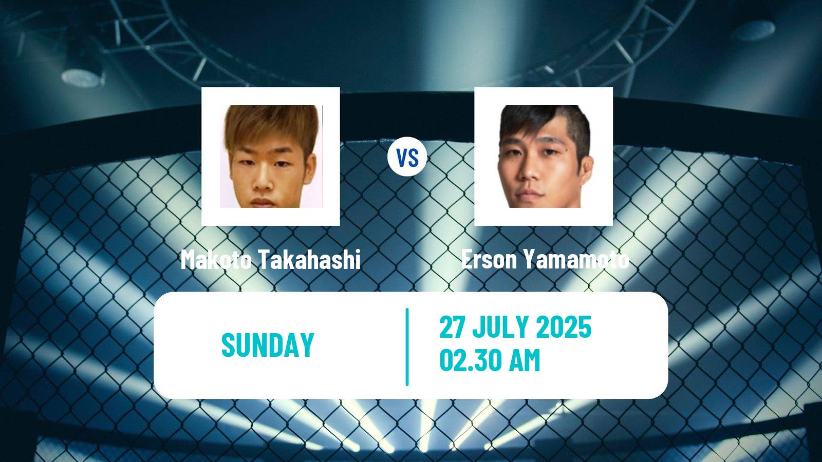 MMA Flyweight Rizin Men Makoto Takahashi - Erson Yamamoto
