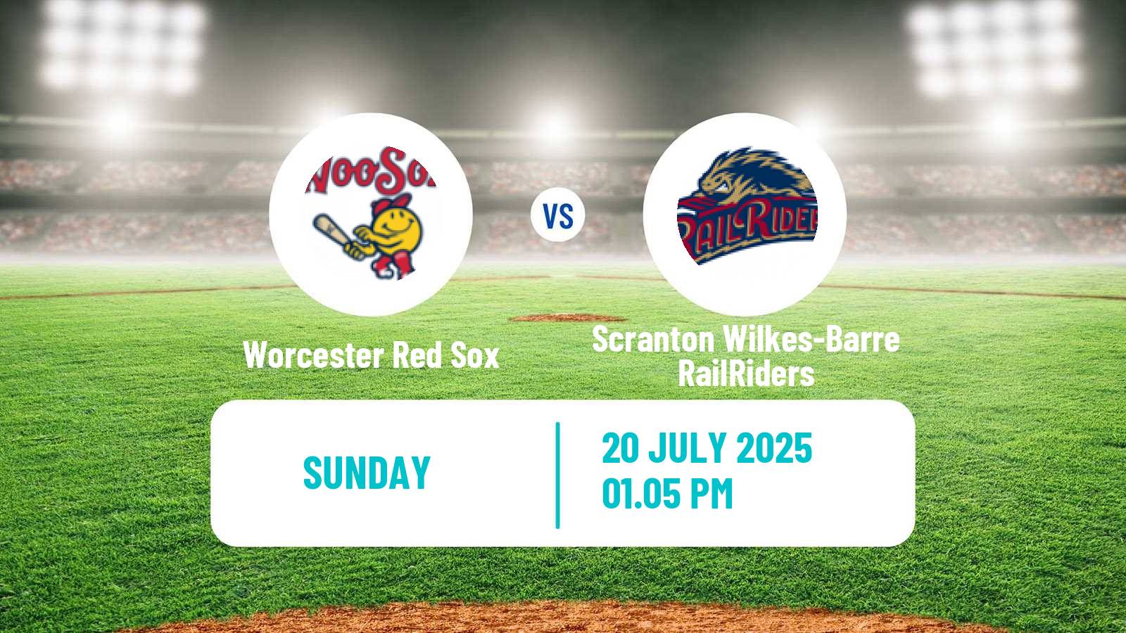 Baseball IL Worcester Red Sox - Scranton Wilkes-Barre RailRiders