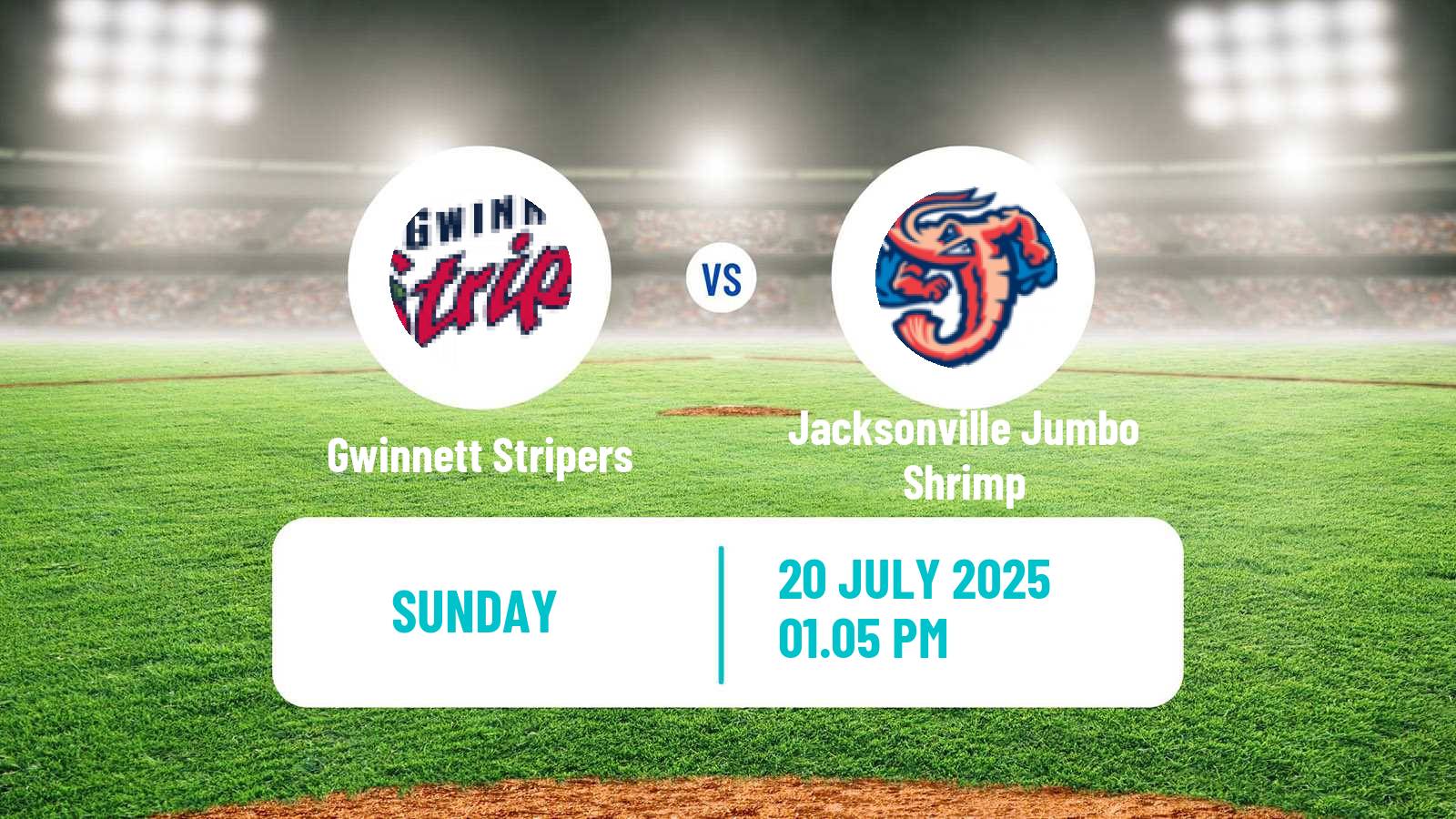 Baseball IL Gwinnett Stripers - Jacksonville Jumbo Shrimp