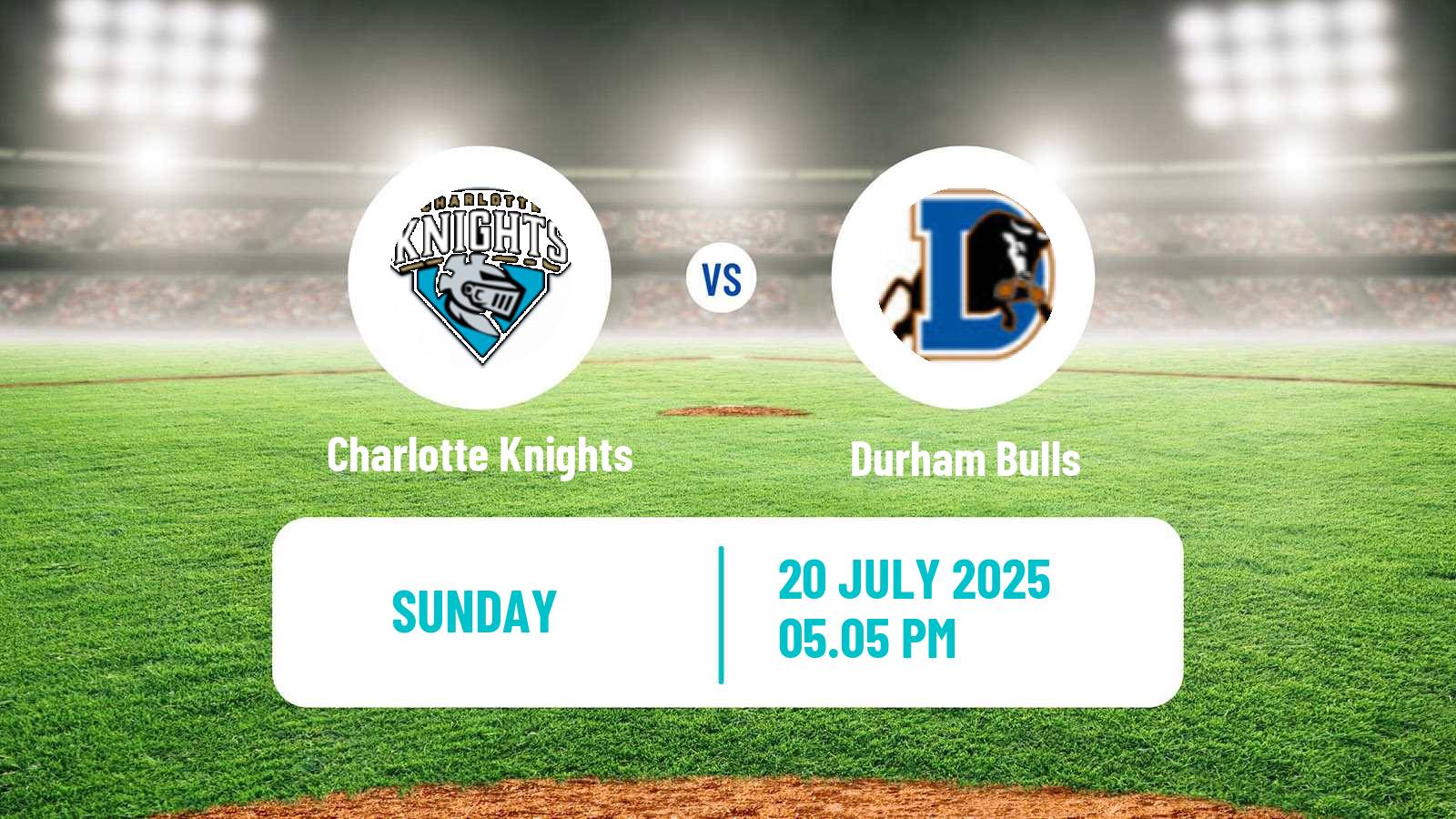 Baseball IL Charlotte Knights - Durham Bulls