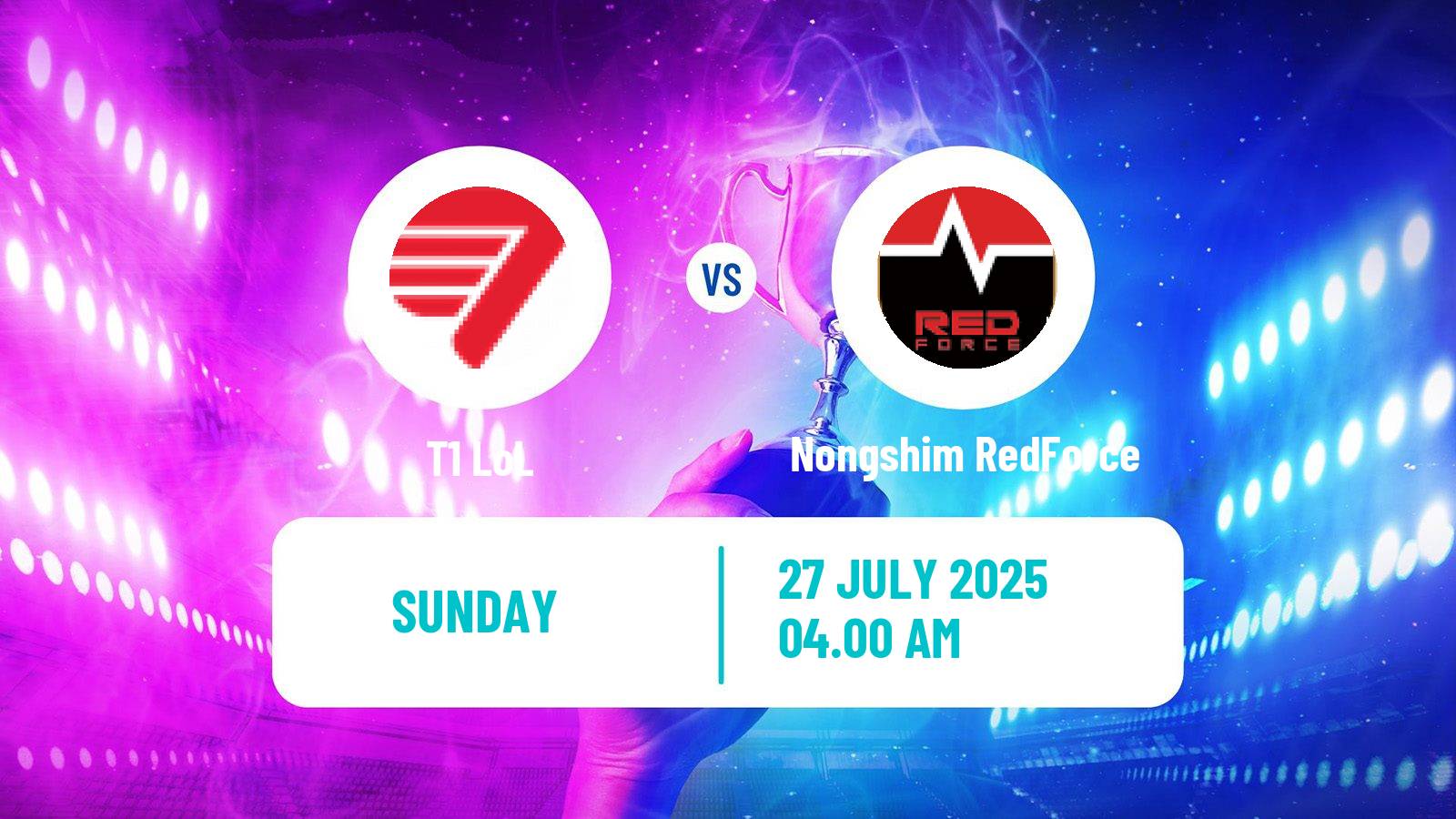 Esports League Of Legends Lck T1 - Nongshim RedForce