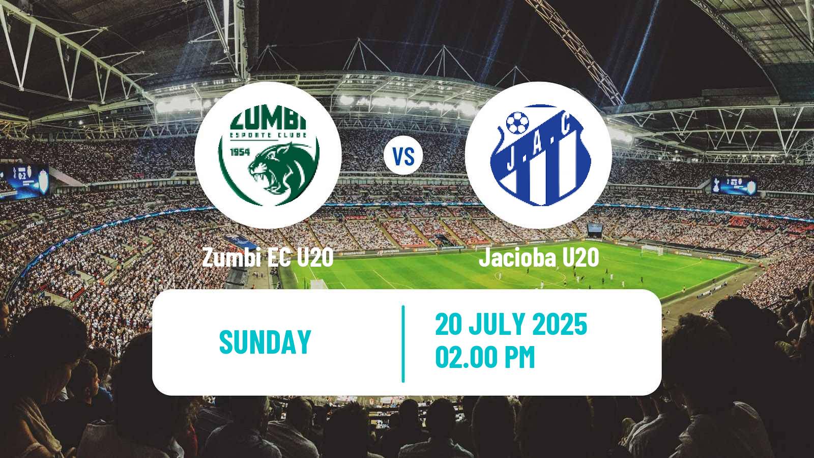 Soccer Brazilian Alagoano U20 Zumbi U20 - Jacioba U20