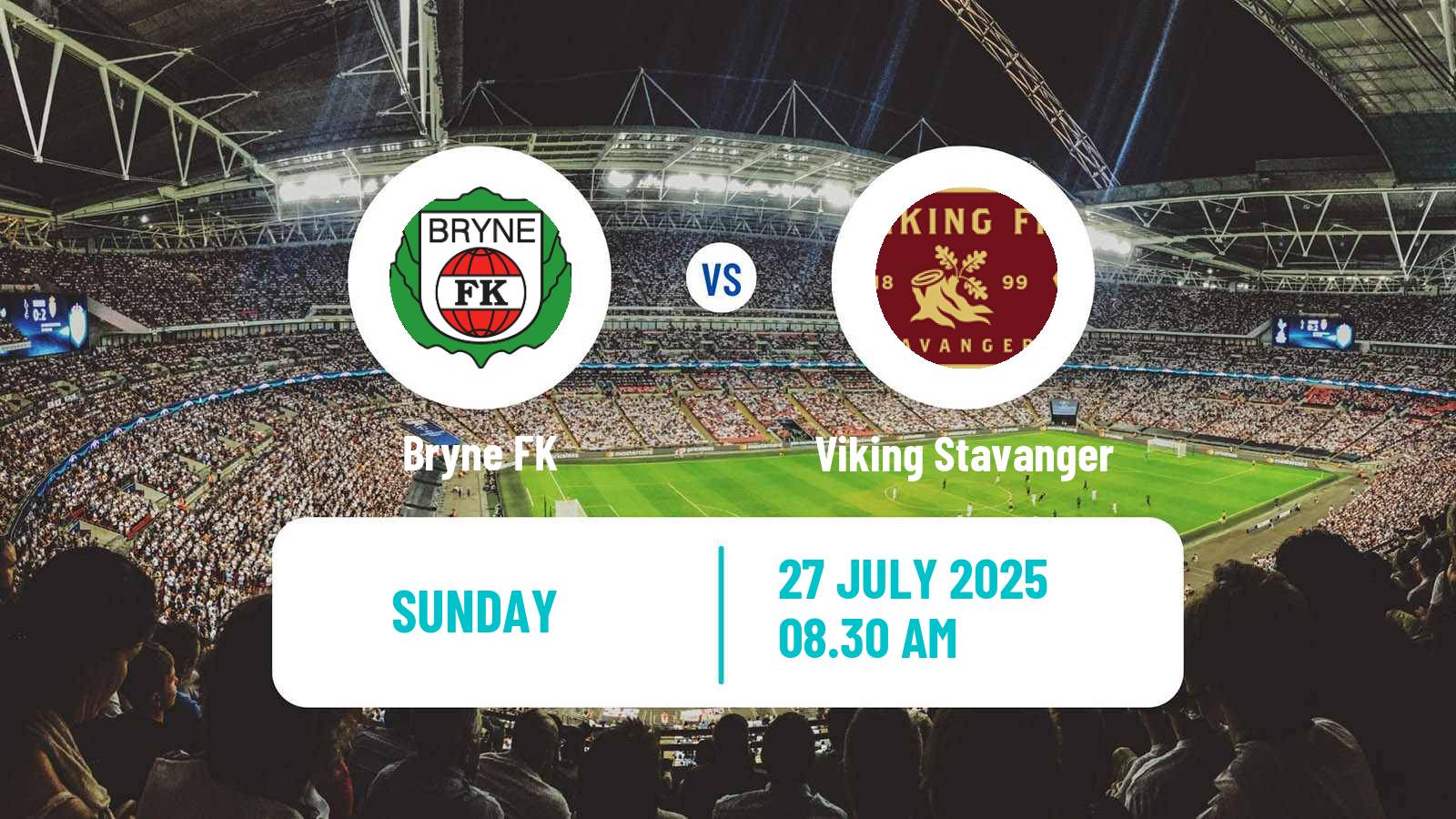 Soccer Norwegian Eliteserien Bryne - Viking Stavanger