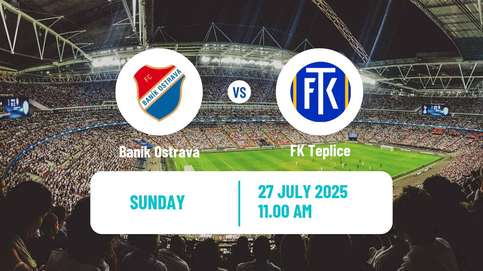 Soccer Czech 1 Liga Baník Ostrava - Teplice