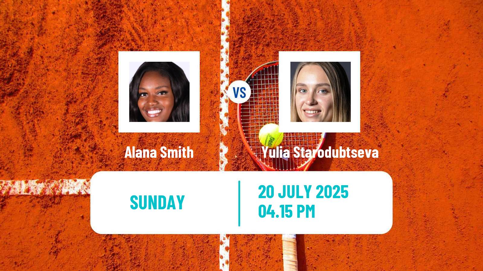 Tennis WTA Washington Alana Smith - Yulia Starodubtseva