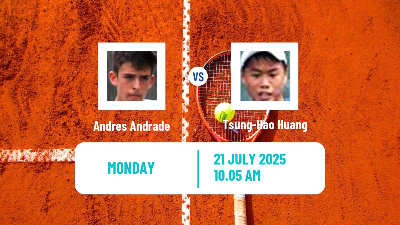 Tennis Bloomfield Hills Challenger Men Andres Andrade - Tsung-Hao Huang