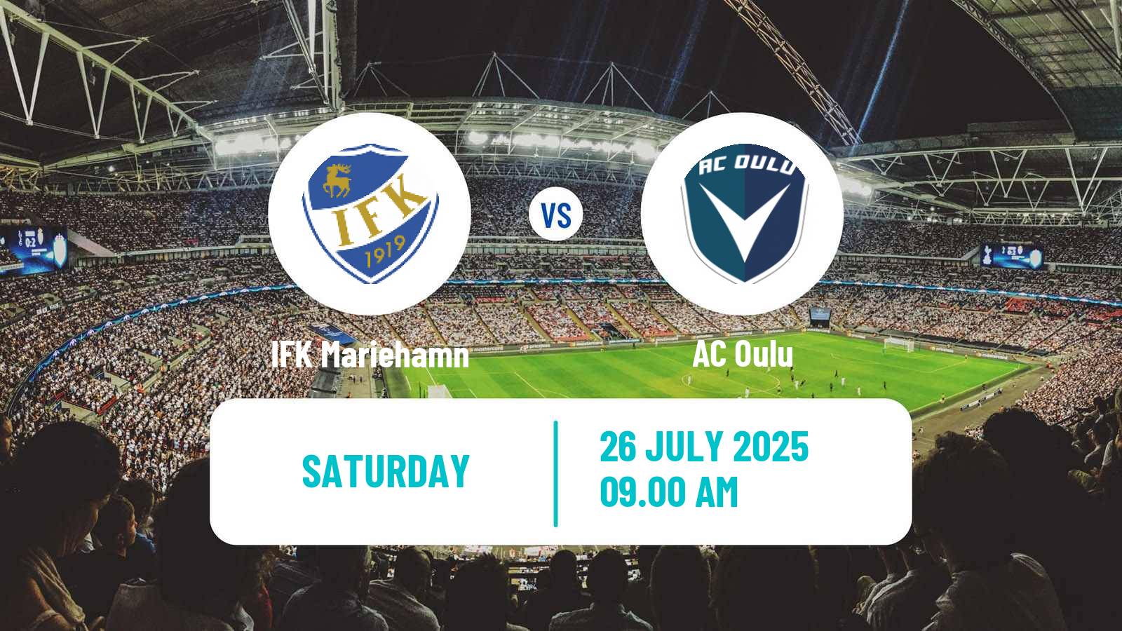 Soccer Finnish Veikkausliiga IFK Mariehamn - Oulu
