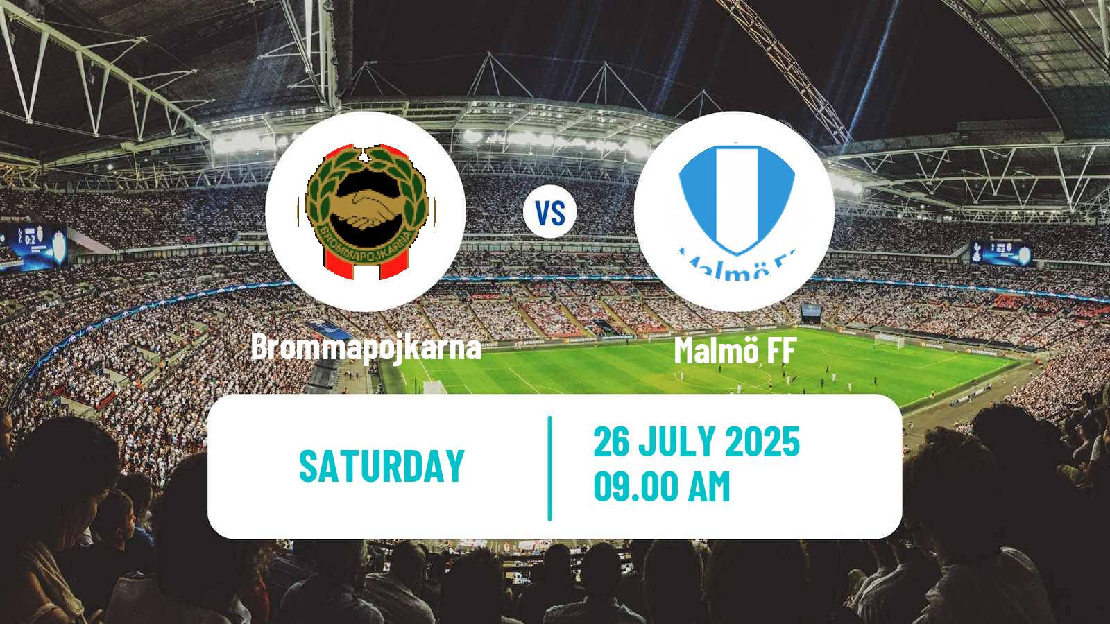 Soccer Swedish Allsvenskan Brommapojkarna - Malmö
