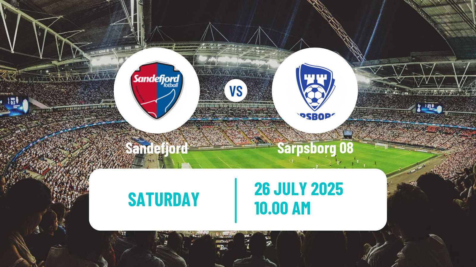 Soccer Norwegian Eliteserien Sandefjord - Sarpsborg 08