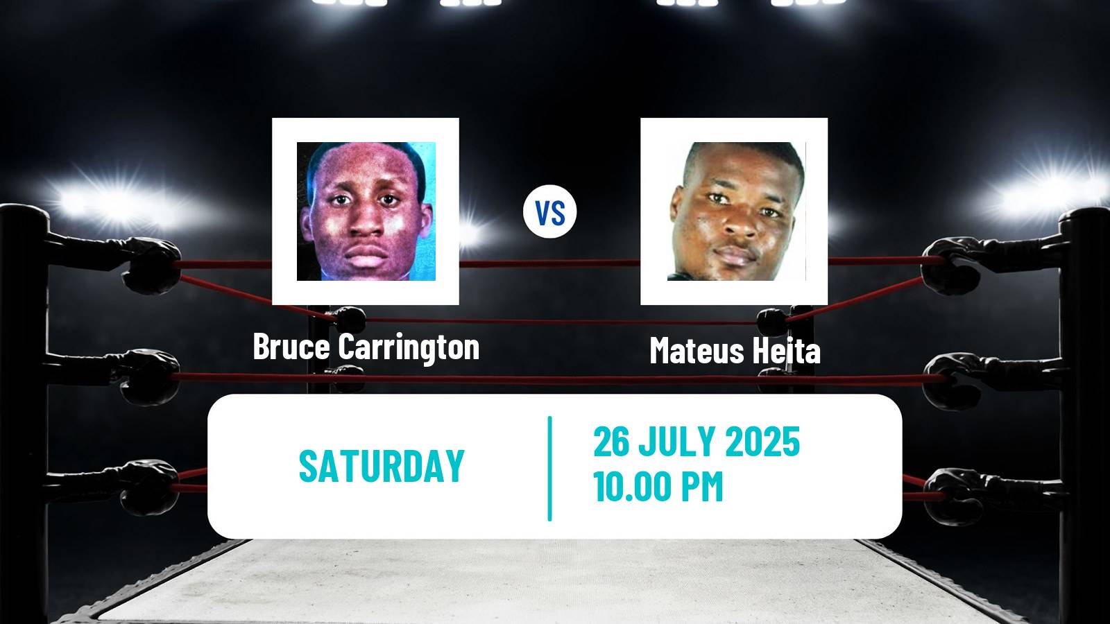 Boxing Featherweight WBC Title Men Bruce Carrington - Mateus Heita