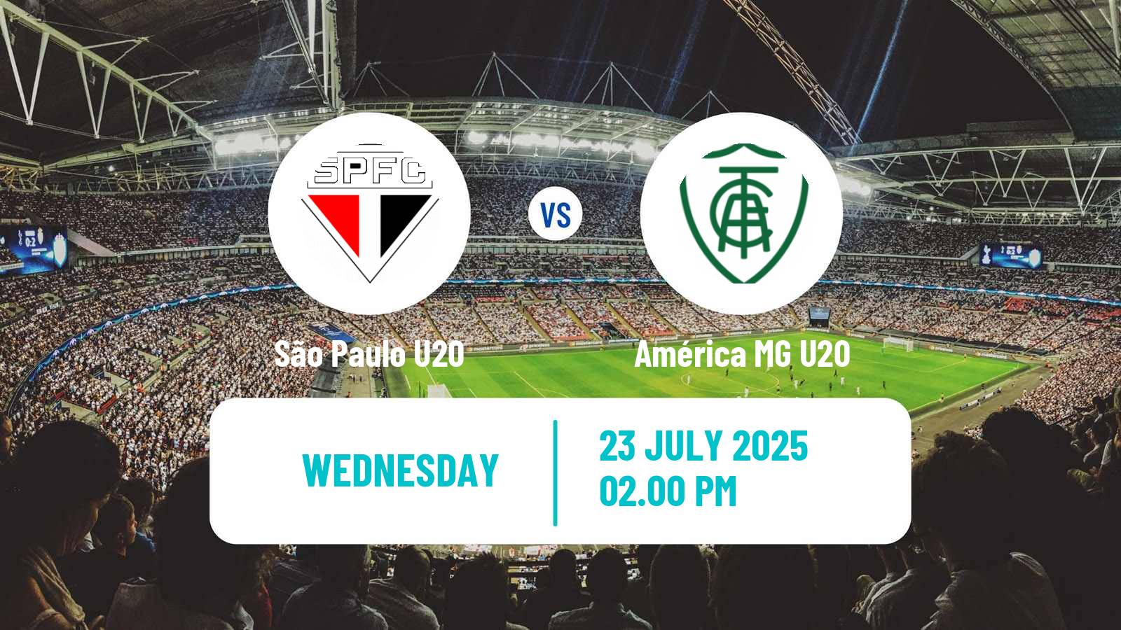Soccer Brasileiro U20 São Paulo U20 - América MG U20
