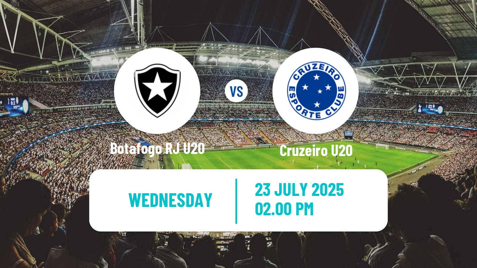 Soccer Brasileiro U20 Botafogo RJ U20 - Cruzeiro U20