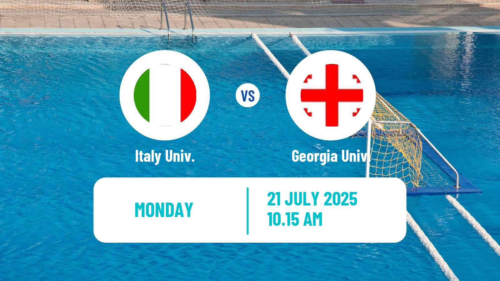 Water polo Universiade Water Polo Italy Univ. - Georgia Univ.