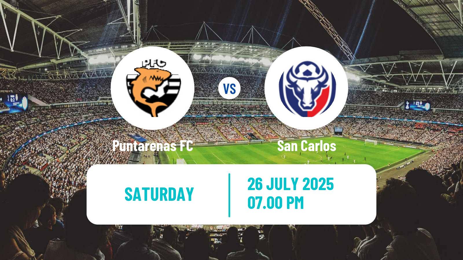 Soccer Costa Rican Primera Division Puntarenas FC - San Carlos