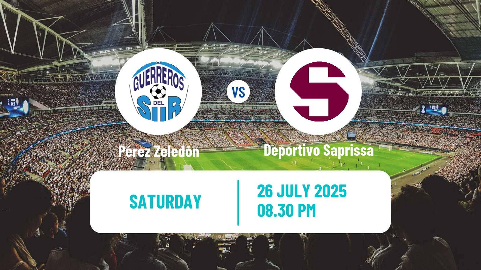 Soccer Costa Rican Primera Division Pérez Zeledón - Deportivo Saprissa
