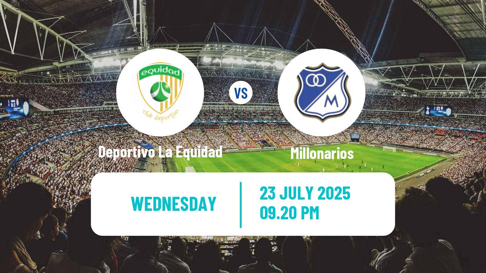 Soccer Colombian Primera A Deportivo La Equidad - Millonarios