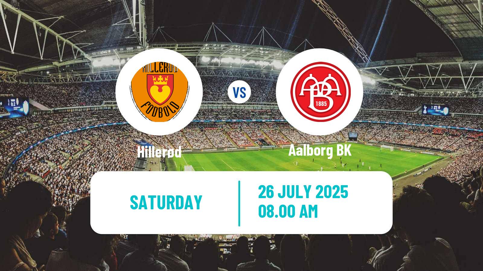 Soccer Danish 1 Division Hillerød - Aalborg BK