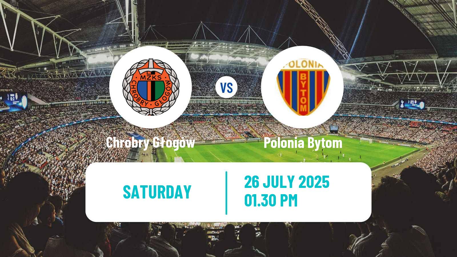 Soccer Polish Division 1 Chrobry Głogów - Polonia Bytom