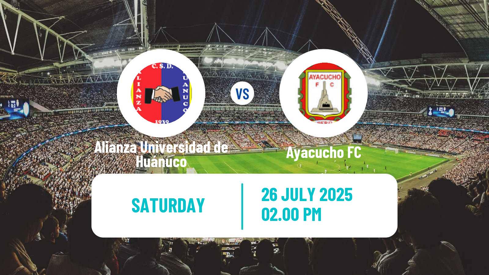Soccer Peruvian Liga 1 Alianza Universidad de Huánuco - Ayacucho