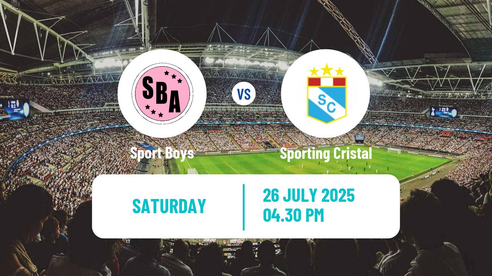 Soccer Peruvian Liga 1 Sport Boys - Sporting Cristal