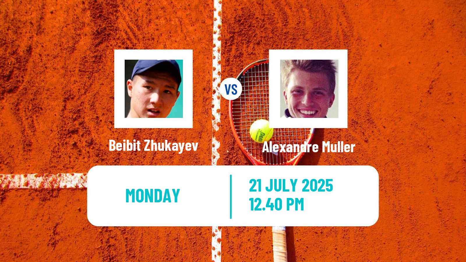 Tennis ATP Washington Beibit Zhukayev - Alexandre Muller