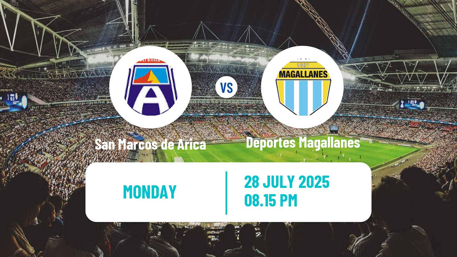Soccer Chilean Primera B San Marcos de Arica - Deportes Magallanes