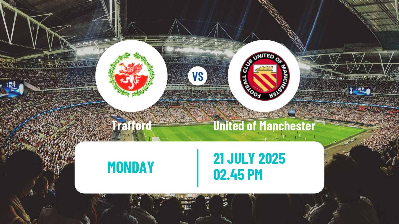Soccer Club Friendly Trafford - United of Manchester