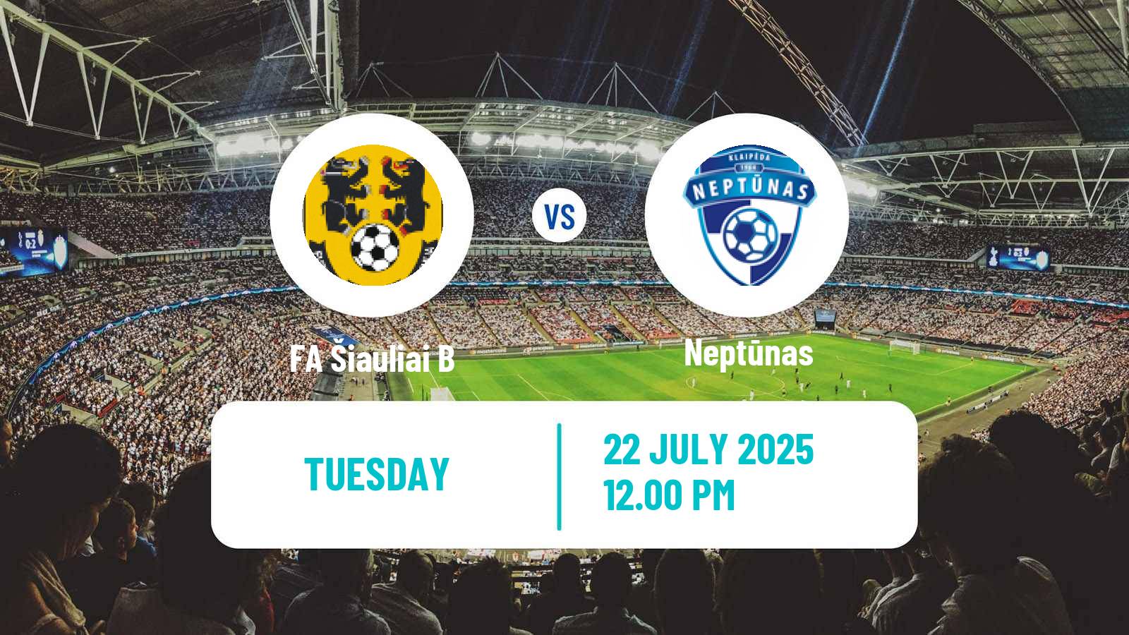 Soccer Lithuanian Division 2 FA Šiauliai B - Neptūnas
