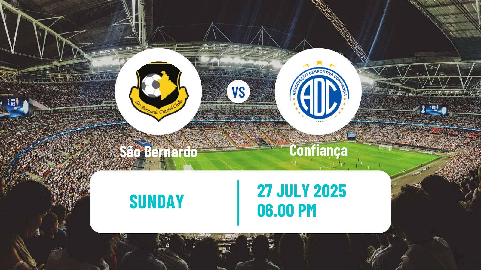 Soccer Brazilian Serie C São Bernardo - Confiança