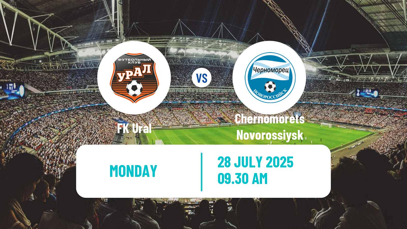 Soccer Russian FNL Ural - Chernomorets Novorossiysk