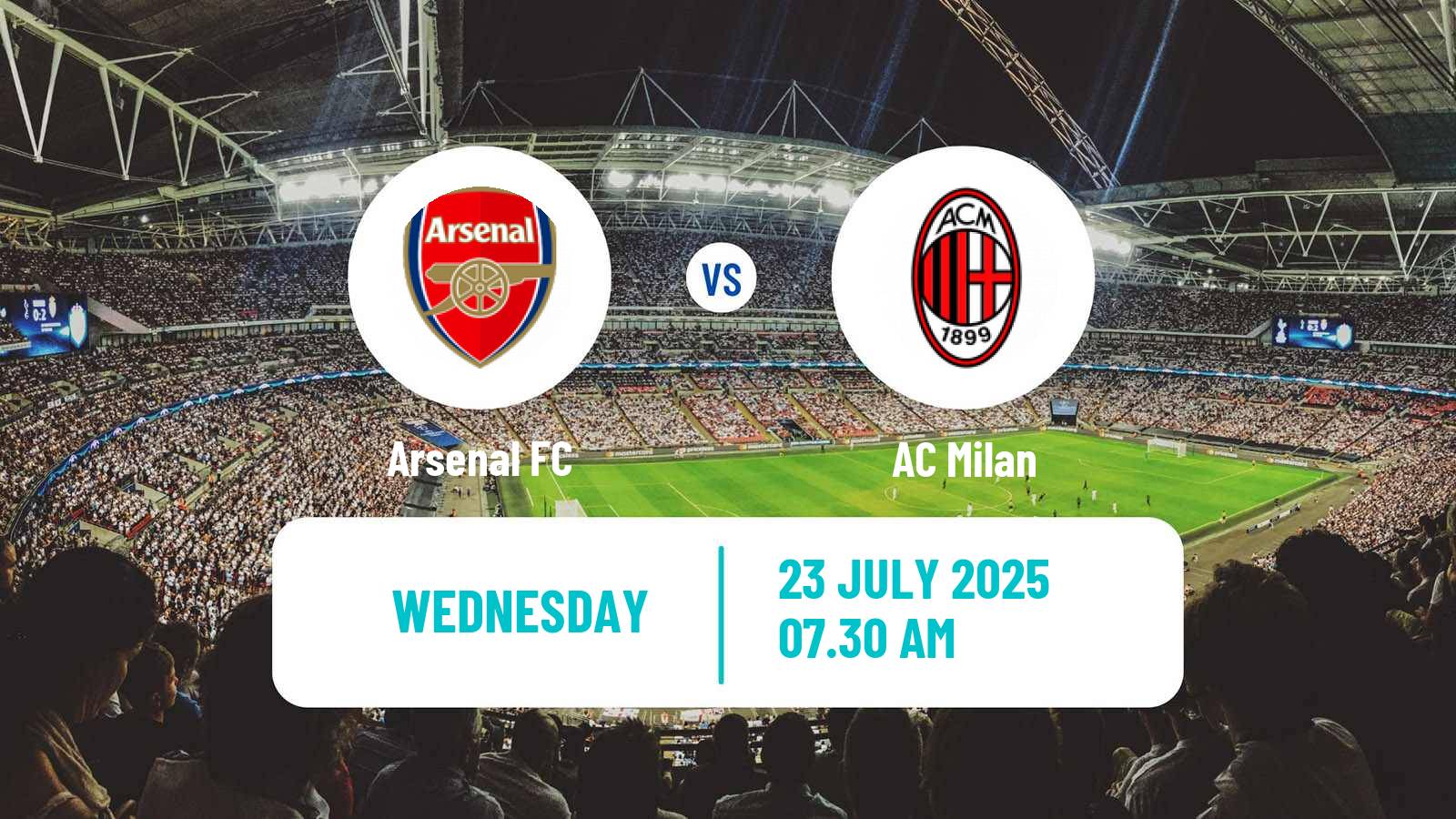 Soccer Club Friendly Arsenal - Milan