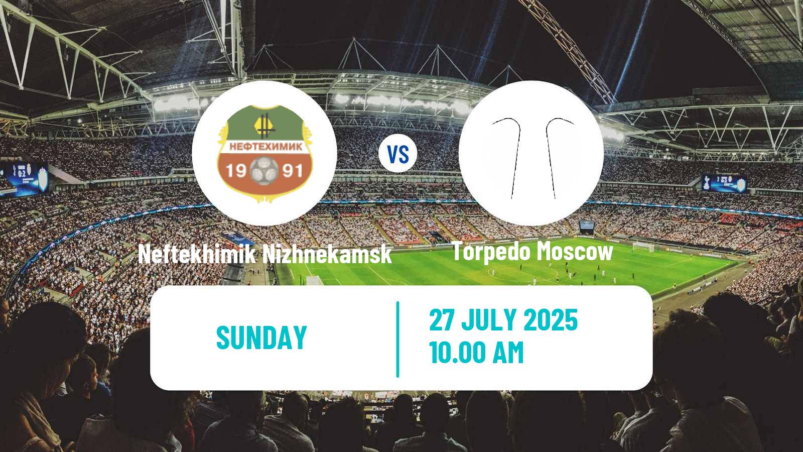 Soccer Russian FNL Neftekhimik Nizhnekamsk - Torpedo Moscow