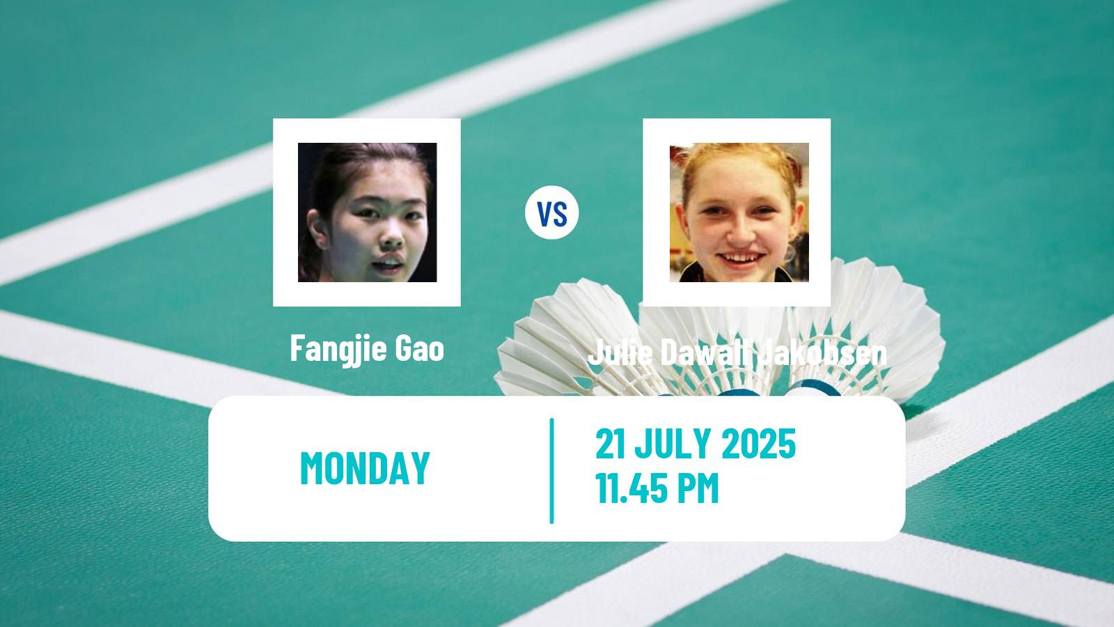 Badminton BWF World Tour Victor China Open Women Fangjie Gao - Julie Dawall Jakobsen