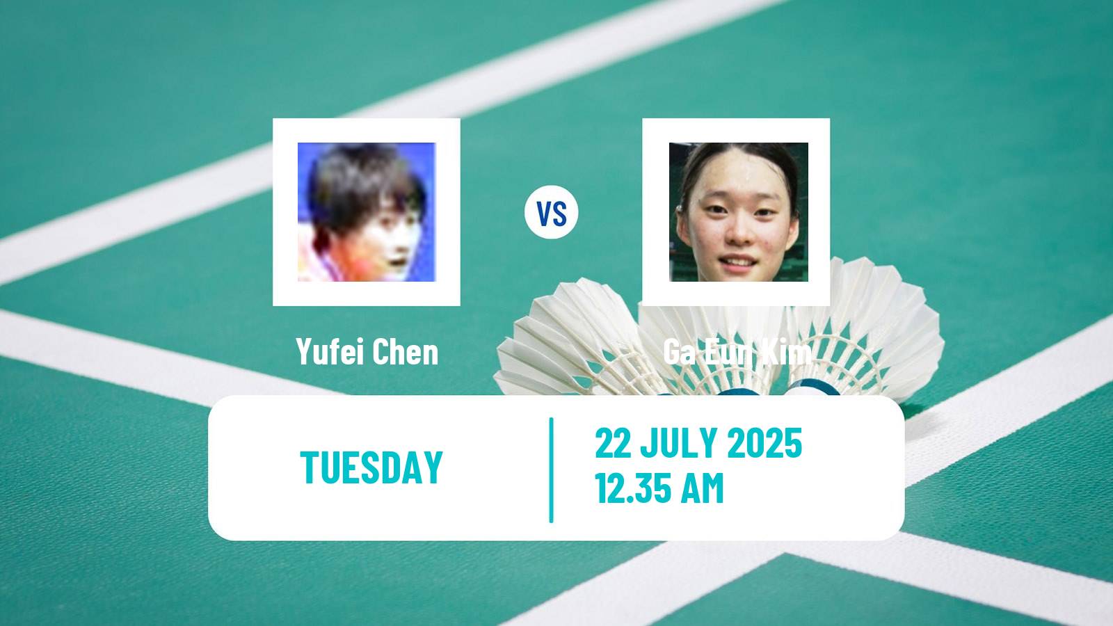Badminton BWF World Tour Victor China Open Women Yufei Chen - Ga Eun Kim