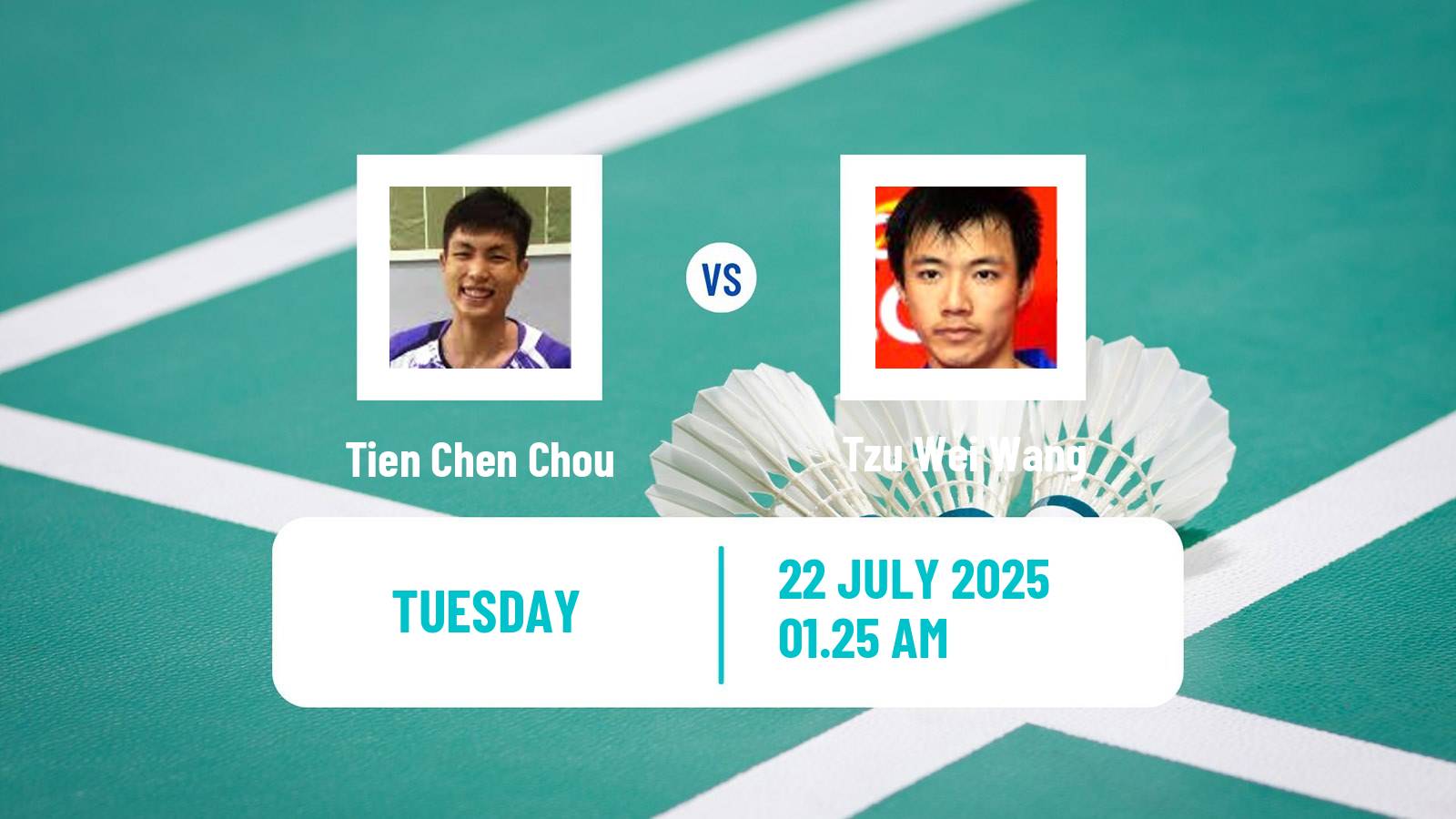 Badminton BWF World Tour Victor China Open Men Tien Chen Chou - Tzu Wei Wang