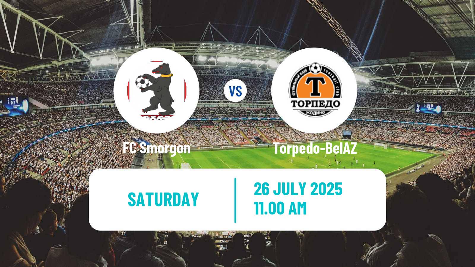 Soccer Belarusian Cup Smorgon - Torpedo-BelAZ
